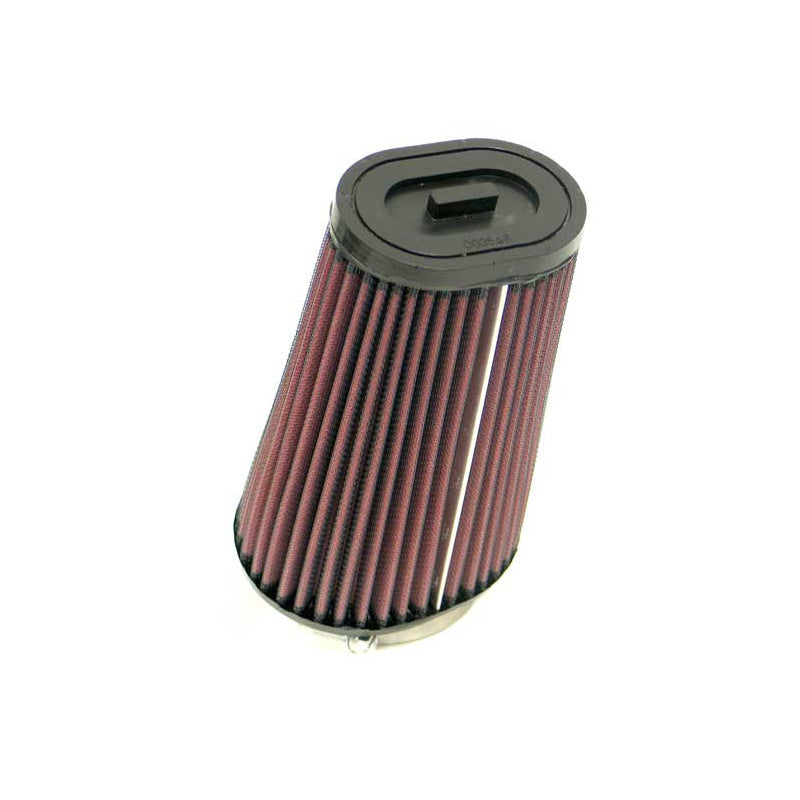 K&N Uniwersalny owalny/stożkowy filtr powietrza, kołnierz 62mm, kąt 20 stopni, podstawa 114mm x 95mm, góra 89mm x 64mm, wysokość 178mm (SN-2560)