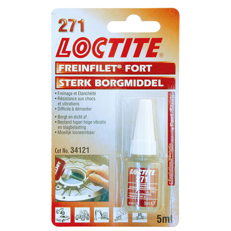 Loctite, 271 Threadlocker wysokiej wytrzymałości (czerwony) 5ml