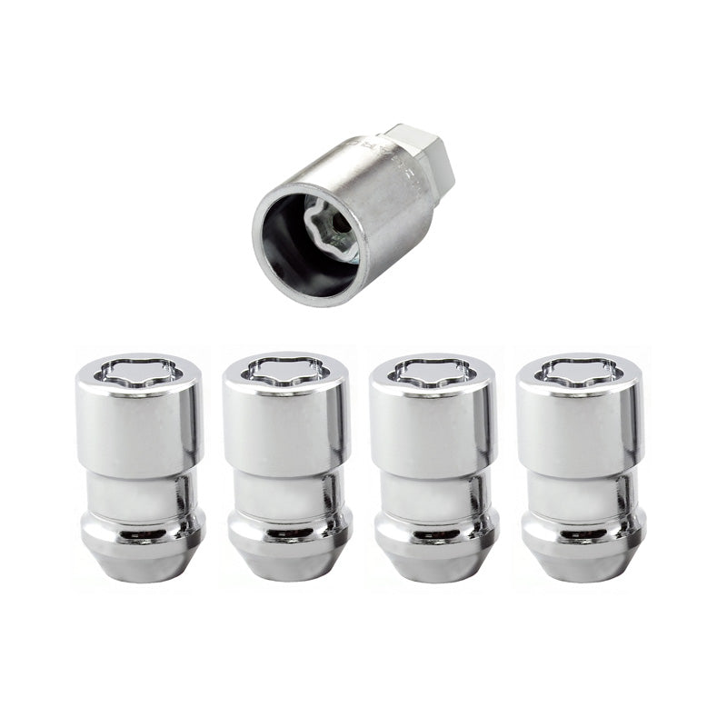 McGard, Tuercas antirrobo de rueda - 1/2''-20 - Cónico - 37mm (cabeza de 19mm) - Juego de 4 uds. + llave
