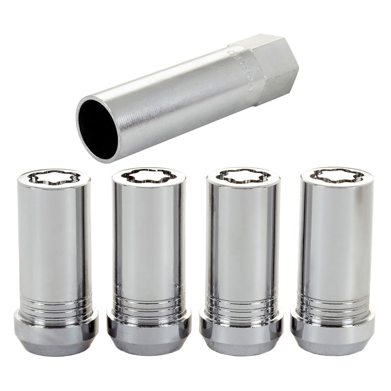 McGard, tuercas para llanta HEX/Tuner M14x1.50 - cónico - longitud 26mm - juego de 4 uds. + llave