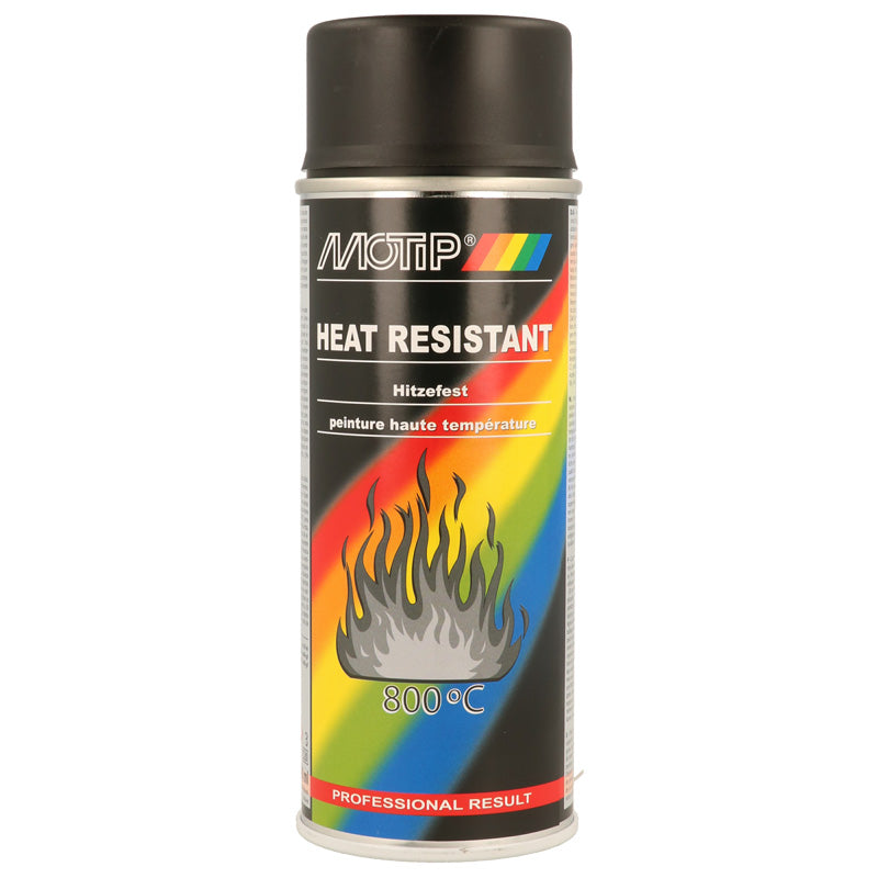 Motip, żaroodporny lakier - czarny - 400ml