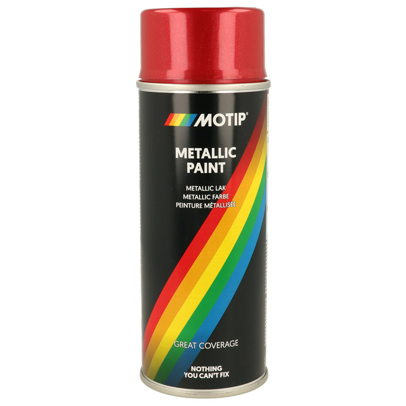 Motip, Metallic Lak, Rød, 400ml