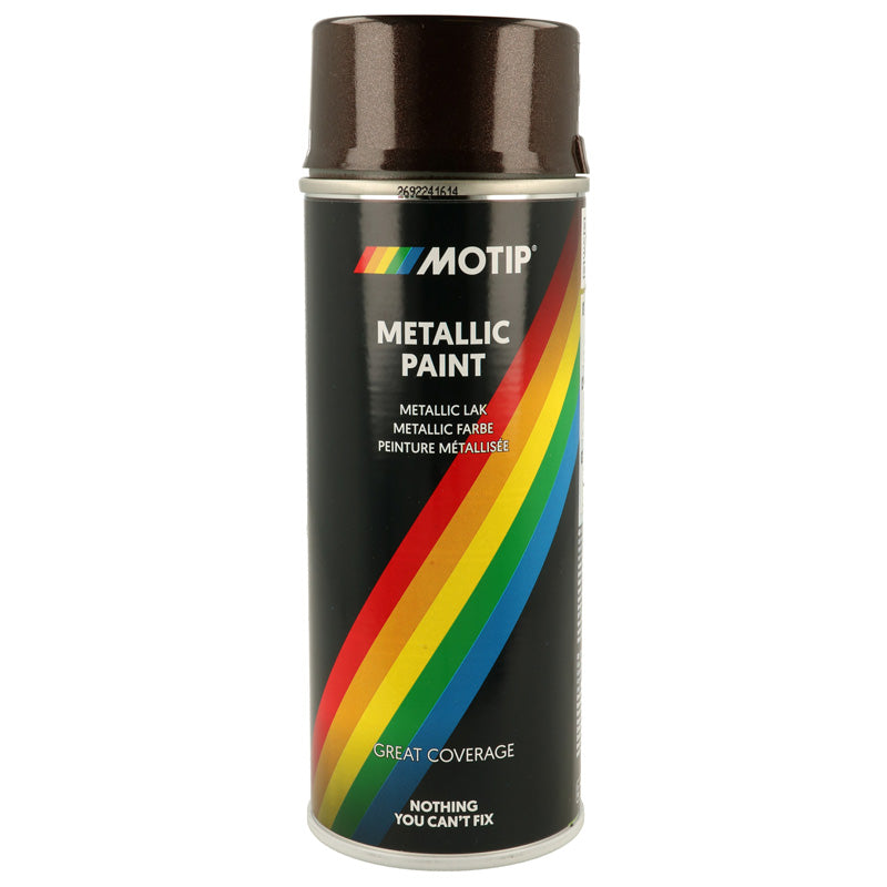Motip, Lakier metaliczny, brązowy, 400ml