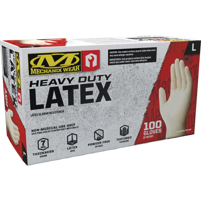 Mechanix Wear, jednorazowe rękawice lateksowe - 7mil - rozmiar L - 100 szt.