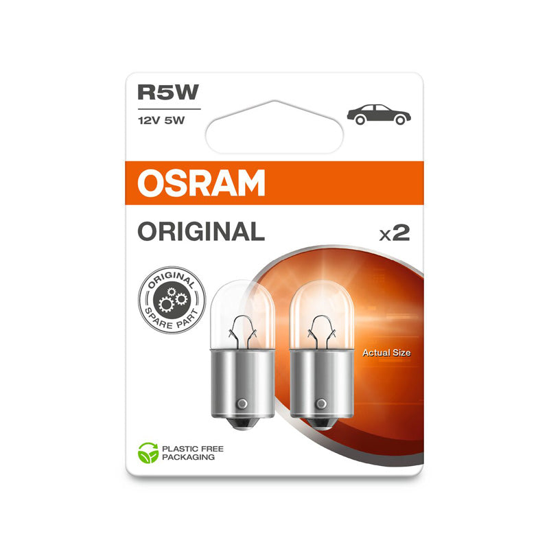 Osram, originální halogenové žárovky - BA15S R5W - 12V/5W - sada 2 ks