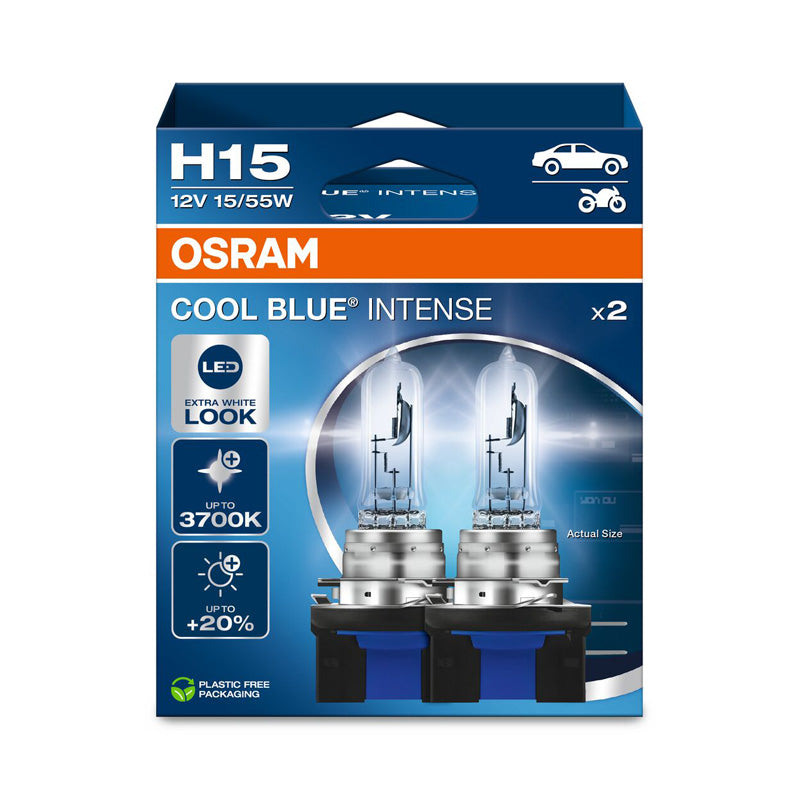 Osram, Cool Blue Intense żarówki halogenowe - H15 - 12V/55-15W - zestaw 2 szt.