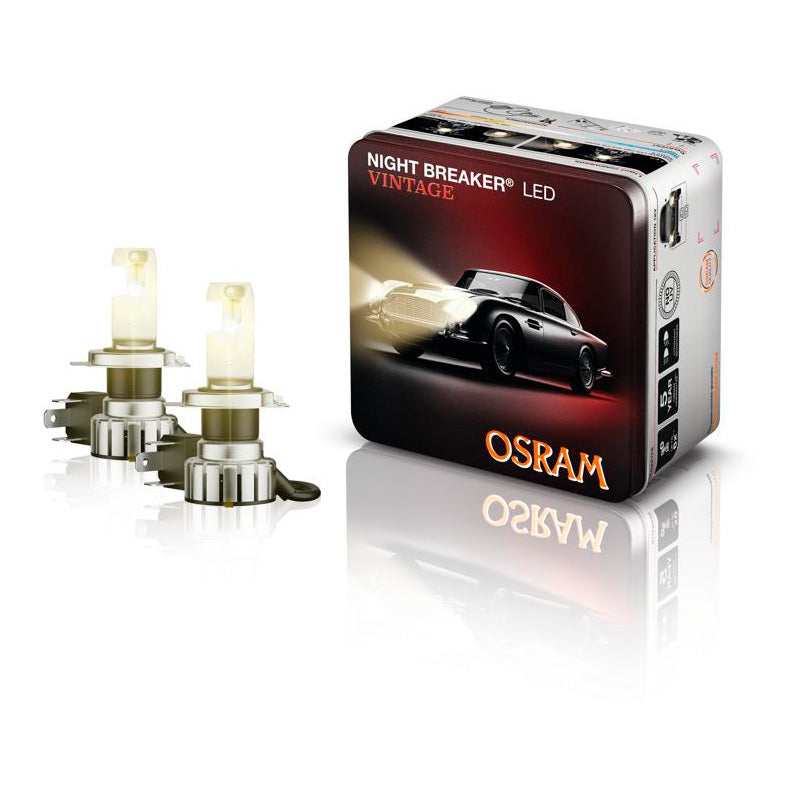 Osram, Night Breaker LED Vintage pærer, H4 - 12V/20-19W, sæt med 2 stk