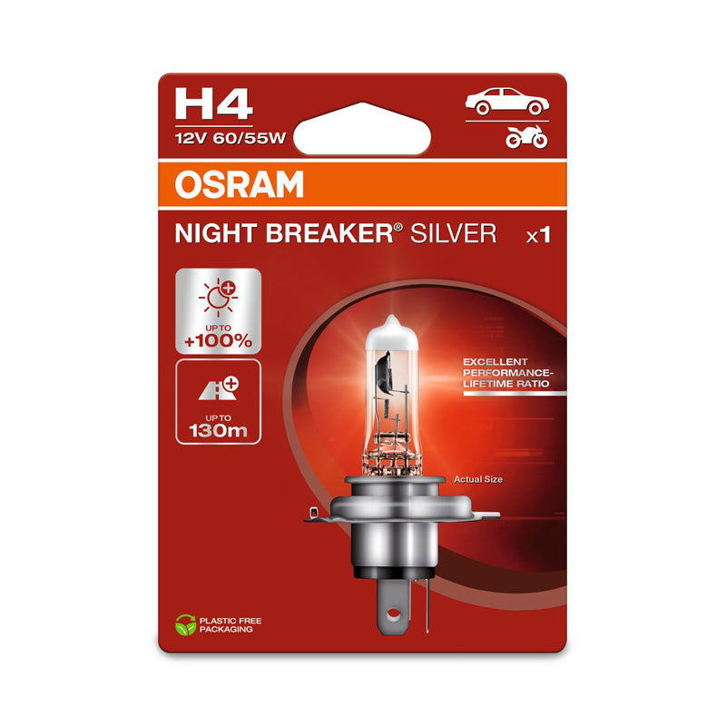 Osram, Night Breaker Silver halogenová žárovka - H4 - 12V/60-55W - jednotlivý kus