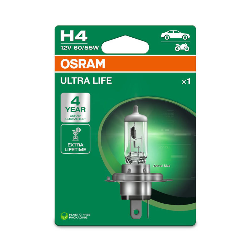 Osram, Ultra Life żarówka halogenowa H4 - 12V/60-55W - 1 szt. - długa żywotność