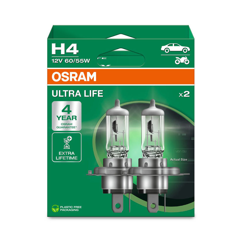 Osram, Ultra Life żarówki halogenowe - H4 - 12V/60-55W - zestaw 2 szt.