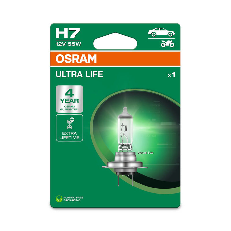Osram, Ultra Life żarówka halogenowa - H7 - 12V/55W - pojedyncza szt.