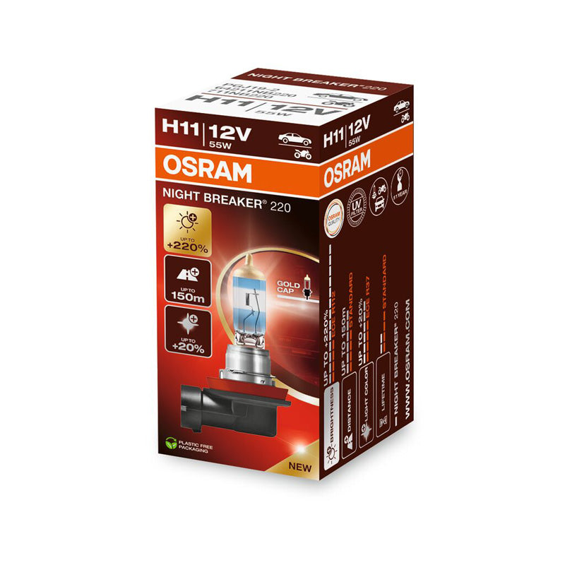 Osram, Night Breaker 220 żarówka halogenowa H11 - 12V/55W - pojedyncza sztuka