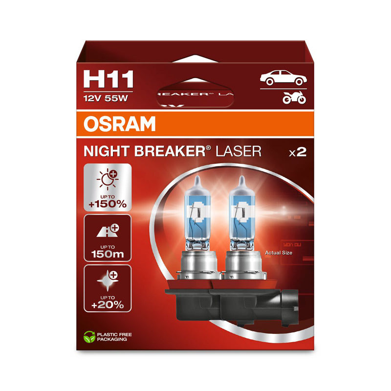 Osram, Night Breaker Laser halogenové žárovky - H11 - 12V/55W - sada 2 ks