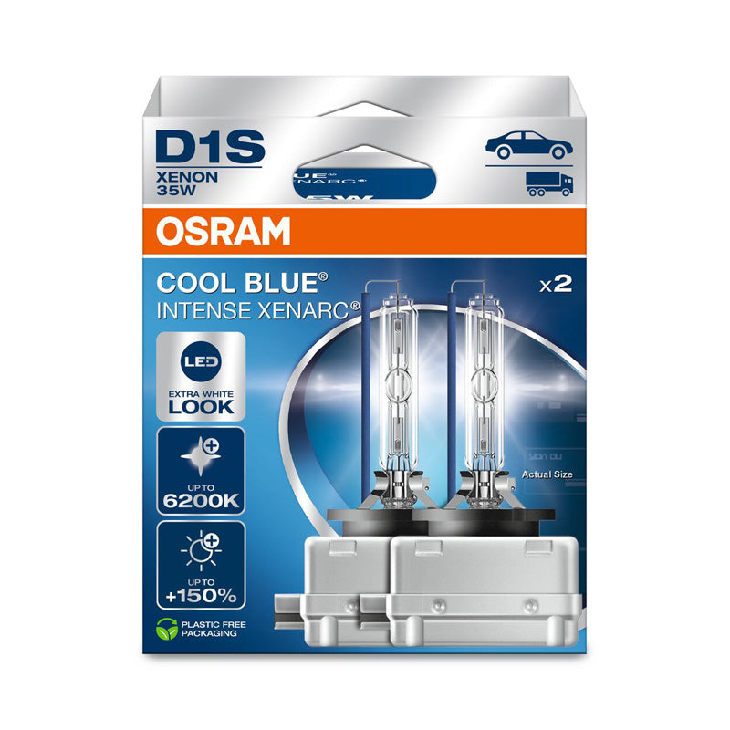 Osram, Xenarc Cool Blue Intense lampade xenon - D1S - 12V/35W - Set di 2 - Fino a 6200K