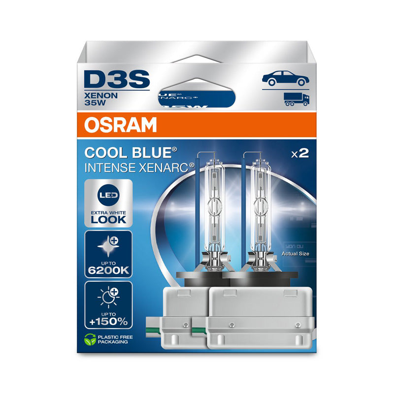 Osram, Xenarc Cool Blue Intense lampadine xenon - D3S - 12V/35W - Set di 2 - Fino a 6200K