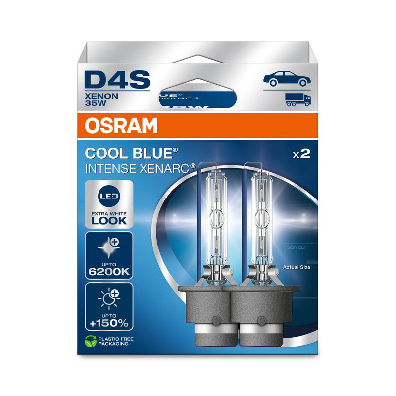 Osram, Xenarc Cool Blue Intense - lampade Xenon Hid - D4S - 12V/35W - Set di 2 - Max. 6200K