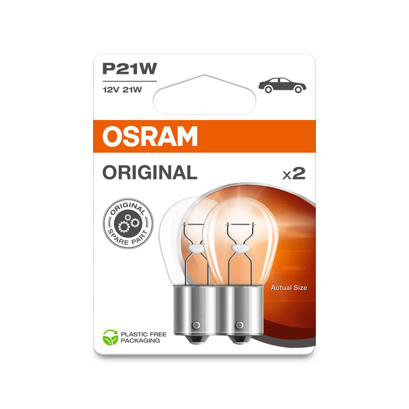Osram, originální halogenové žárovky - BA15S - 12V/21W - sada 2 ks