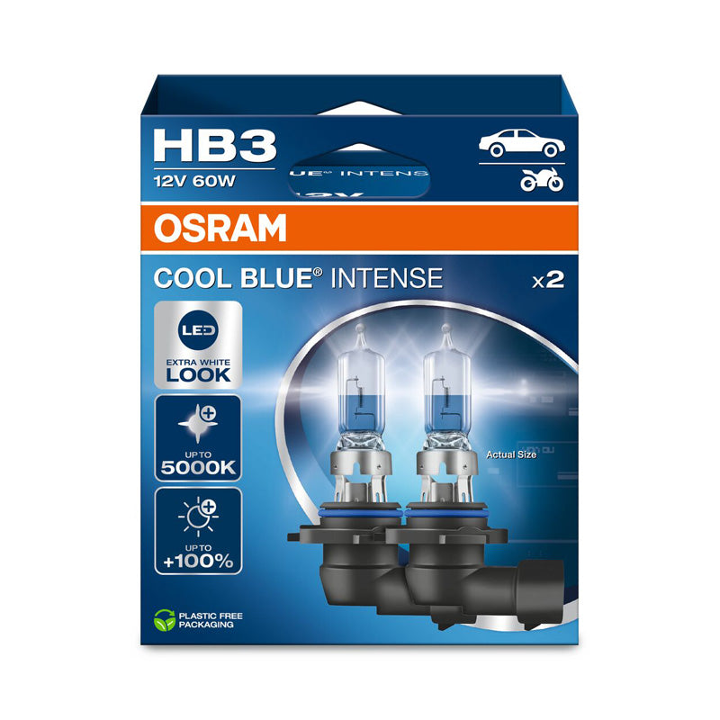 Osram, Cool Blue Intense żarówki halogenowe - HB3 (9005) - 12V/60W - zestaw 2 szt.