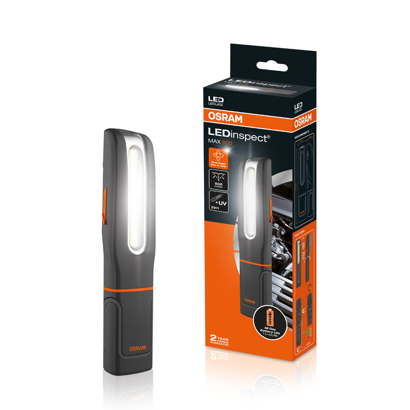 Osram, LEDinspect® MAX 500 - Ruční inspekční svítilna s UV funkcí