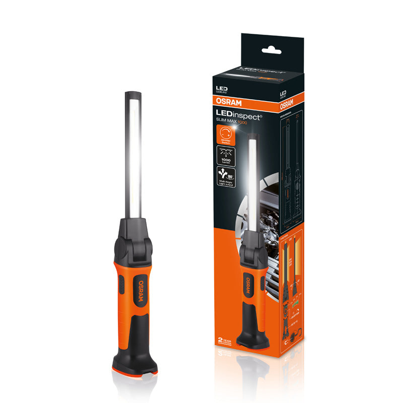Osram, LED inspekční světlo SLIM MAX 1000 - Dobíjecí, voděodolné a prachotěsné