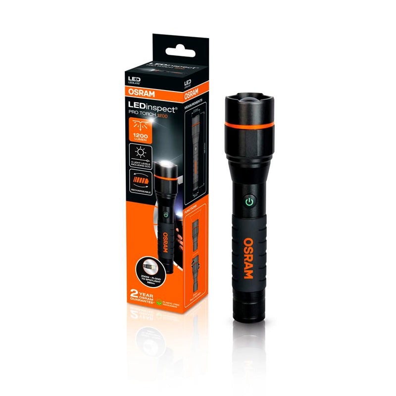Osram, LEDinspect PRO TORCH 1200, výkonná inspekční svítilna, LED
