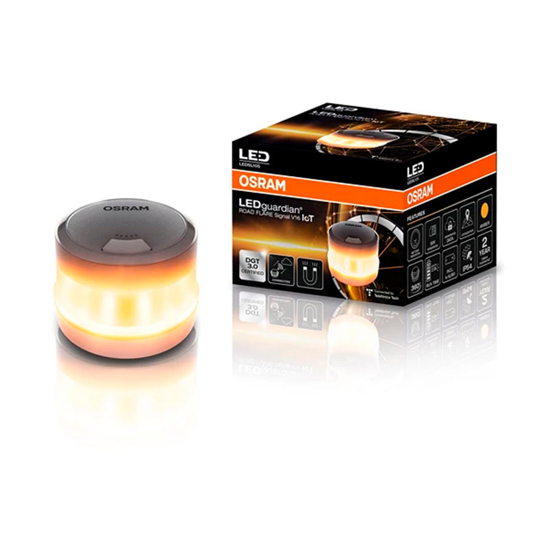 Osram, LEDguardian® Road Flare Signal V16 IoT, homologowane ŚWIATŁO OSTRZEGAWCZE