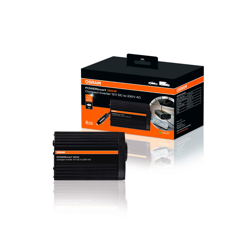 Osram, POWERinvert, inverter a onda sinusoidale modificata, 12V DC, 150W