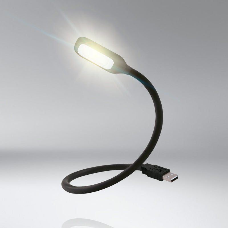 Osram, ONYX COPILOT Lampada da lettura LED flessibile - USB - nero opaco