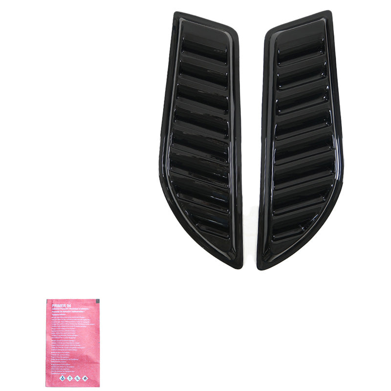OneWay, Prese d'aria per cofano, nero lucido, Universali per pickup 4x4, 2 pezzi