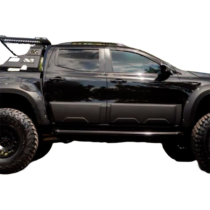 OneWay, Listwa boczna, Matowa czerń, Pasuje do Mercedes X-Class W470 2017-, 4 części