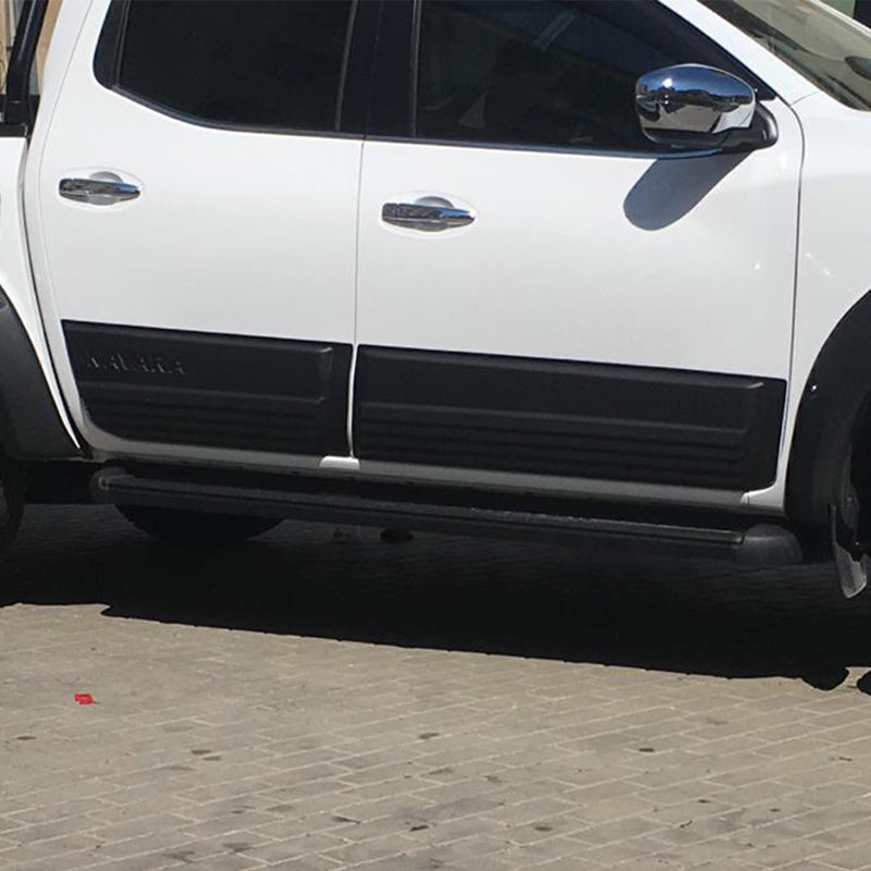 OneWay, boční lišty karoserie, ABS plast, matná černá, vhodné pro Nissan Navara NP300 (D23) 2014-2021, 4 díly