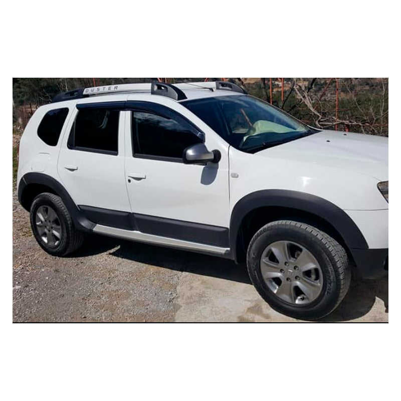 OneWay, Parafanghi laterali, Nero opaco, Adatto a Dacia Duster I 2010-2017, 4 pezzi