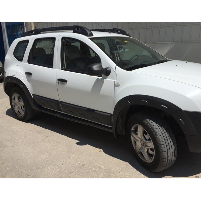 OneWay, Modanatura laterale della carrozzeria, senza logo, Nero opaco, Adatto a Dacia Duster I 2010-2017 – 4 pezzi