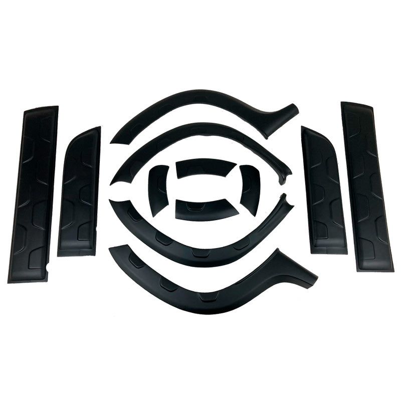 OneWay, Komplet karrosseri kit, Mat Sort, Passer til Dacia Duster I (2010-2017), 12 dele