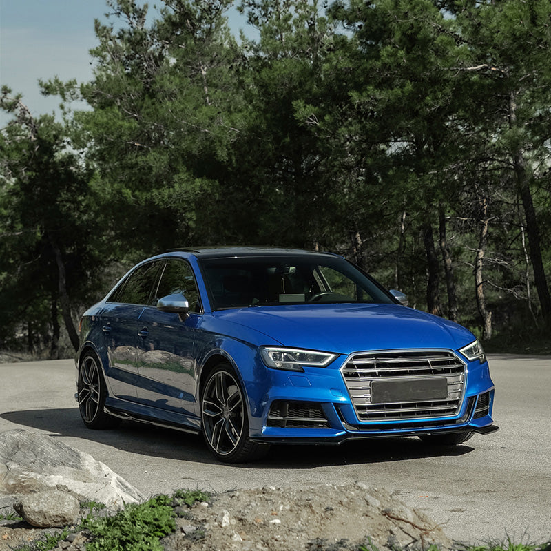 OneWay, Complete bodykit, glanzend zwart, geschikt voor Audi S3 8V Sedan (2016-2020)