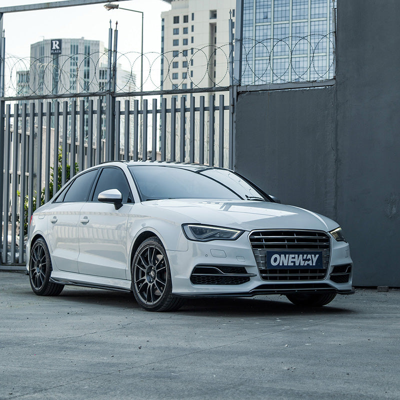 OneWay, Complete bodykit, Gloss Black, geschikt voor Audi S3 8V Sedan (2013-2016)
