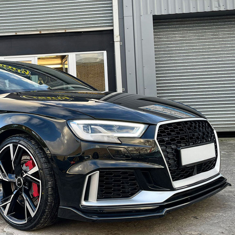 OneWay, Komplet bodykit, Blank sort, passer til Audi RS3 8V Sportback Facelift (2017-2020)