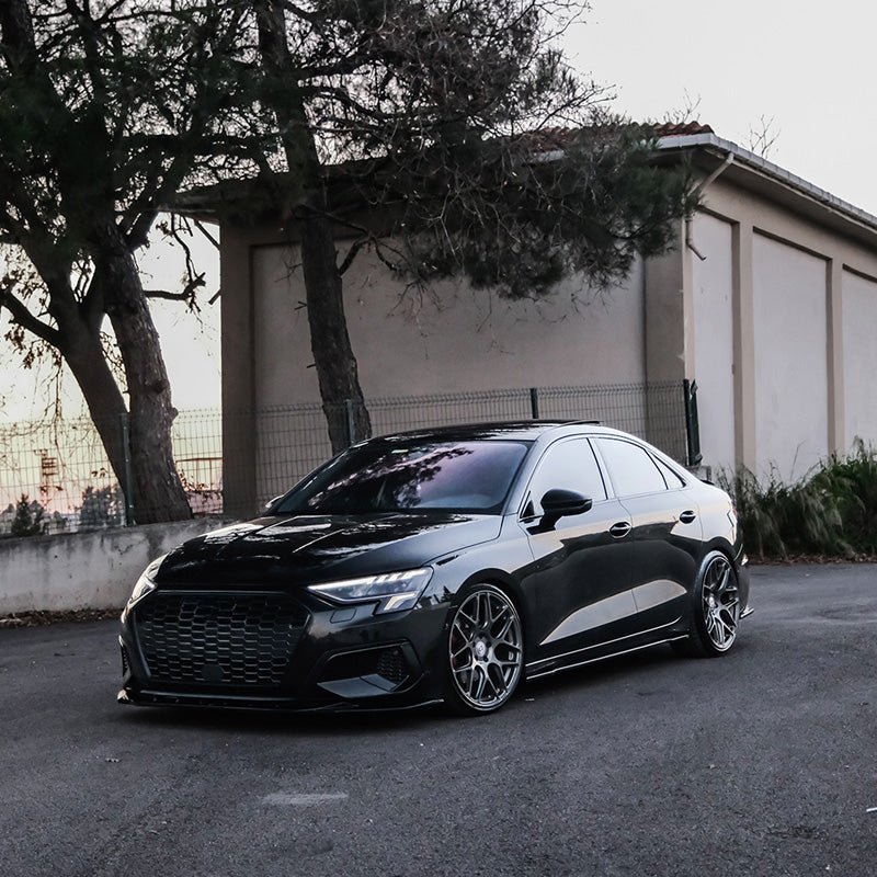 OneWay, Kompletní body kit, lesklá černá, pasuje na Audi A3 (8Y) Sedan (2020-2024) bez S-Line/S3/RS3