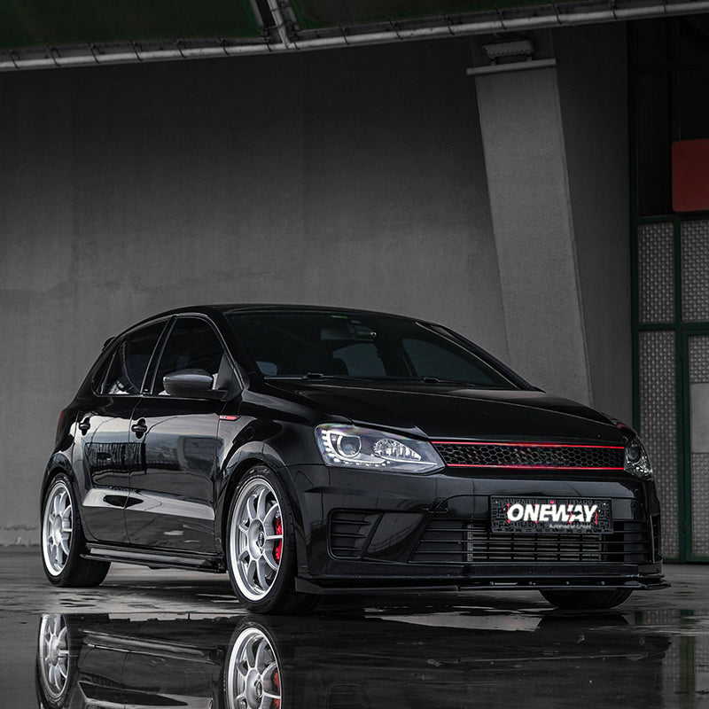 OneWay, kompletní body kit, lesklá černá, vhodné pro Volkswagen Polo 6R GTi (2009-2014)