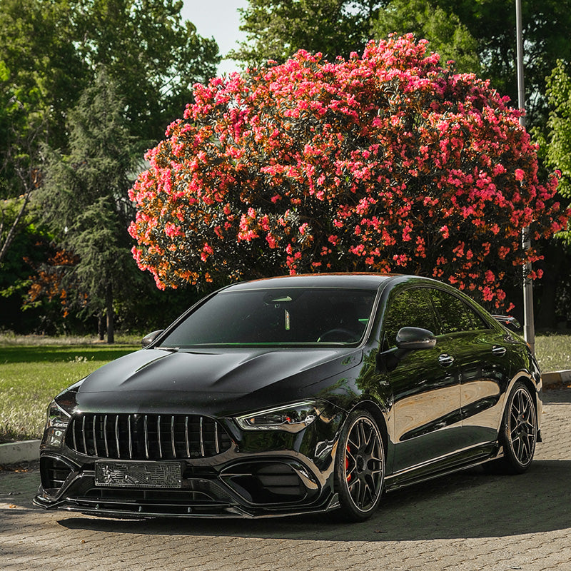 OneWay, Komplet bodykit, Blank sort, passer til Mercedes CLA (C118/X118) Coupe/Shooting Brake CLA45 AMG S Aero Pack (2019-2023)