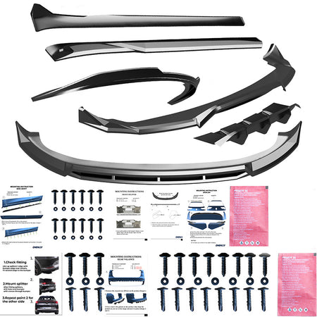 OneWay, Komplet bodykit, Blank sort, passer til Tesla Model Y 'Juniper' FL (2025-)