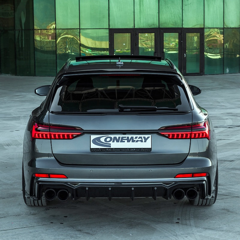 OneWay, Komplet body kit, Blank sort, passer til Audi A6 S-Line/S6 C8 Avant (2018-2024)