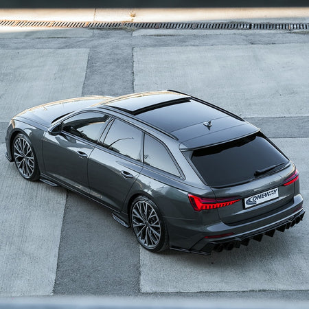 OneWay, Komplet body kit, Blank sort, passer til Audi A6 S-Line/S6 C8 Avant (2018-2024)