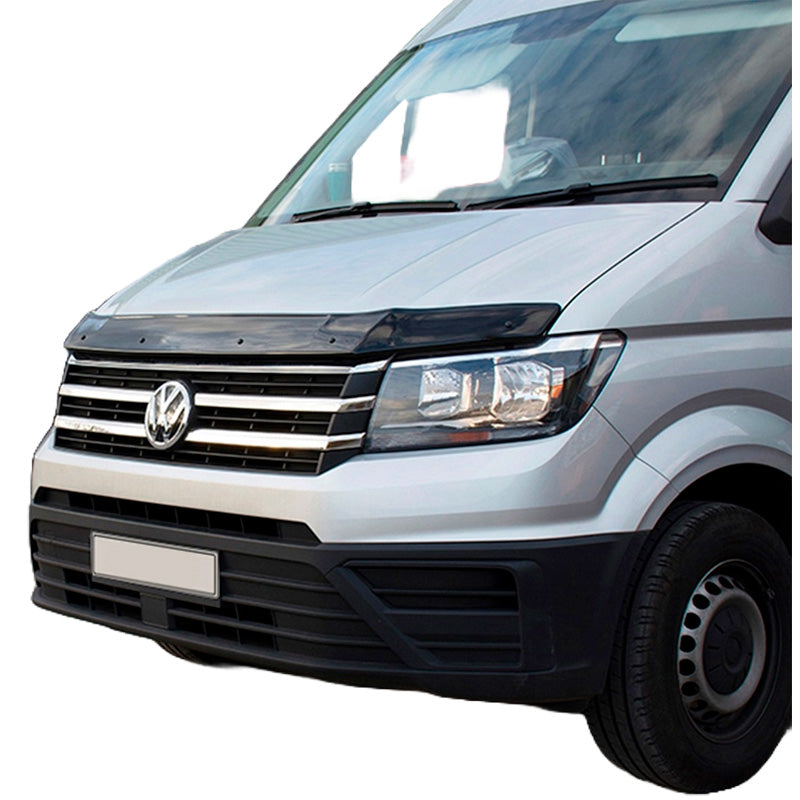 OneWay, Voorkantbeschermer, Glanzend zwart, Geschikt voor Volkswagen Crafter MK2 (2016-) & MAN TGE MK1 PreFacelift (2016-)