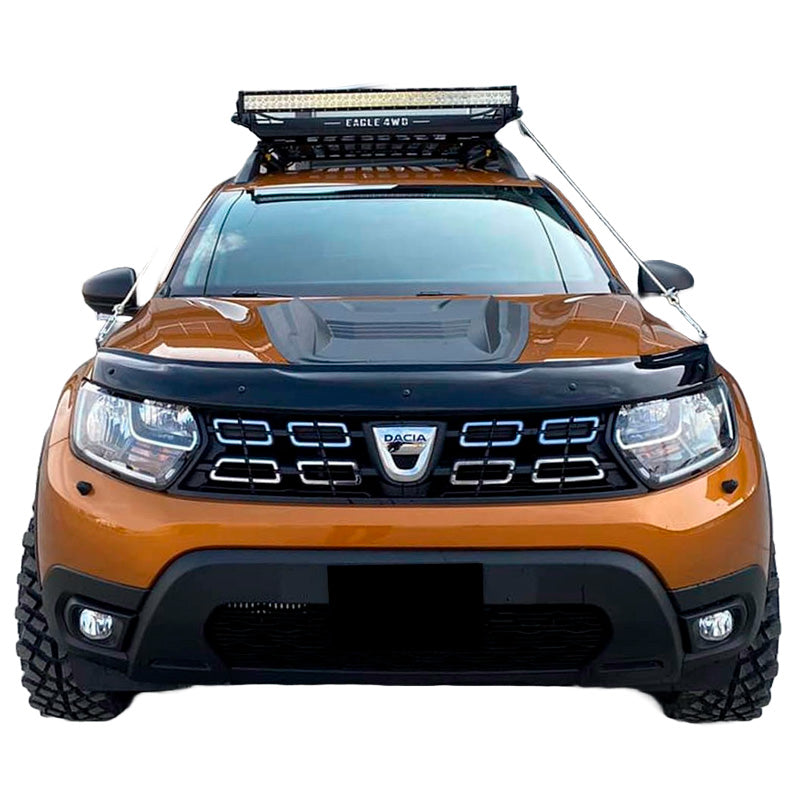 OneWay, Motorhjelm Scoop, Mat Sort, Passer til Dacia Duster I (2010-2017) & Duster II (2018-2024)