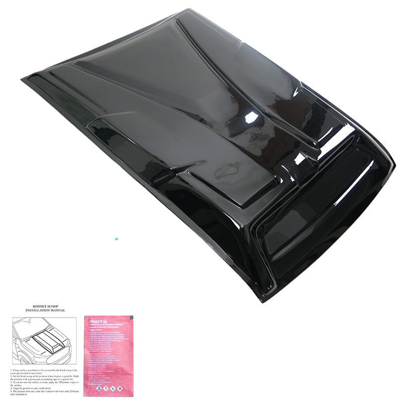 OneWay, Bonnet Scoop, Glossy Sort, Passer til Nissan Navara NP300 (D23) 2014-2021