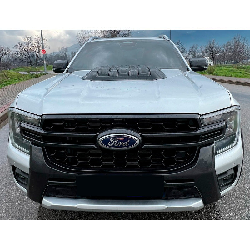 OneWay, Motorhjelmscoop, Mat Sort, Passer til Ford Ranger T9 2022-, 'Elegant Design'
