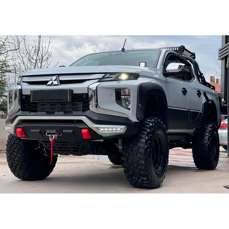 OneWay, Fender Flares sæt, Mat Sort, Passer til Mitsubishi L200 Triton 6 (2019-), 4-delt sæt