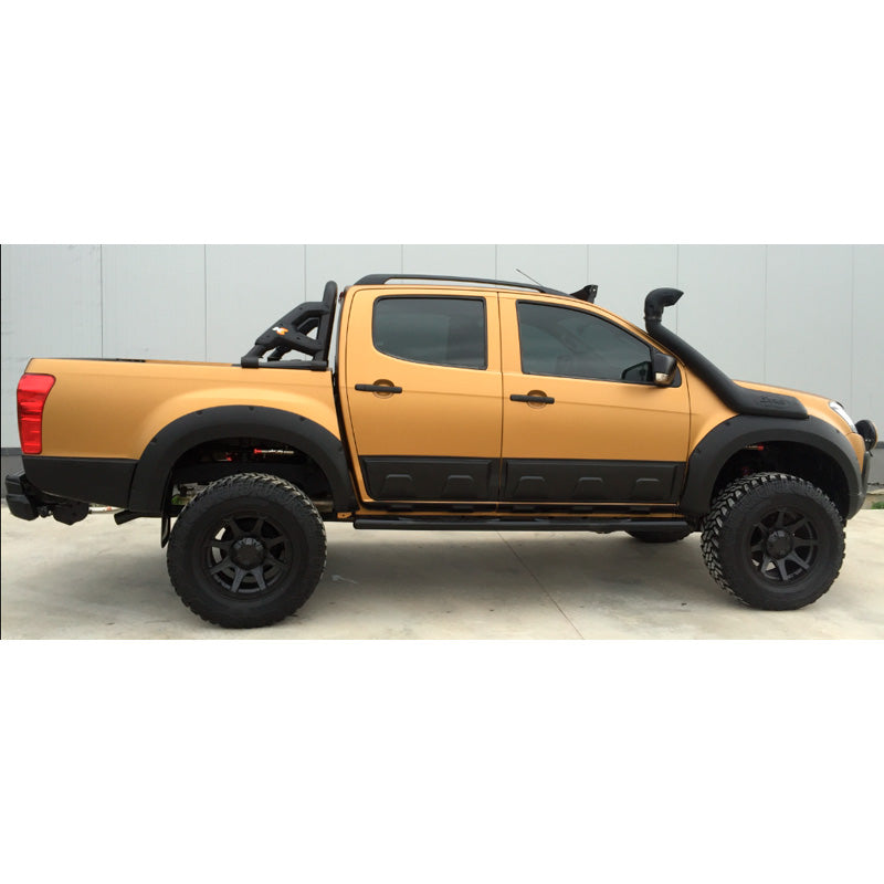 OneWay, zestaw poszerzeń nadkoli, matowa czerń, pasuje do Isuzu D-Max II 2012-2019 – 4 części