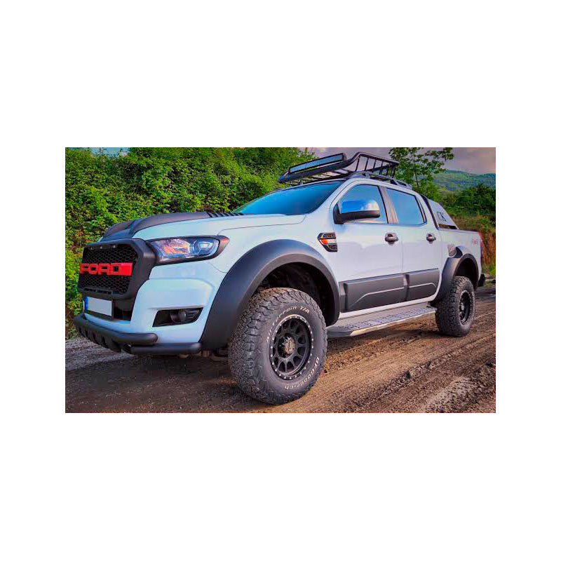 OneWay, Fender Flares set, ABS plastic, Matte Black, Fits Ford Ranger T6/T7/T8 2012-2022, 4 pieces